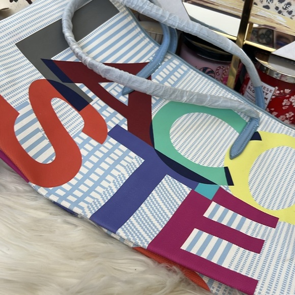 Lacoste Tote with Zipper Top Closure - Picture 8 of 8